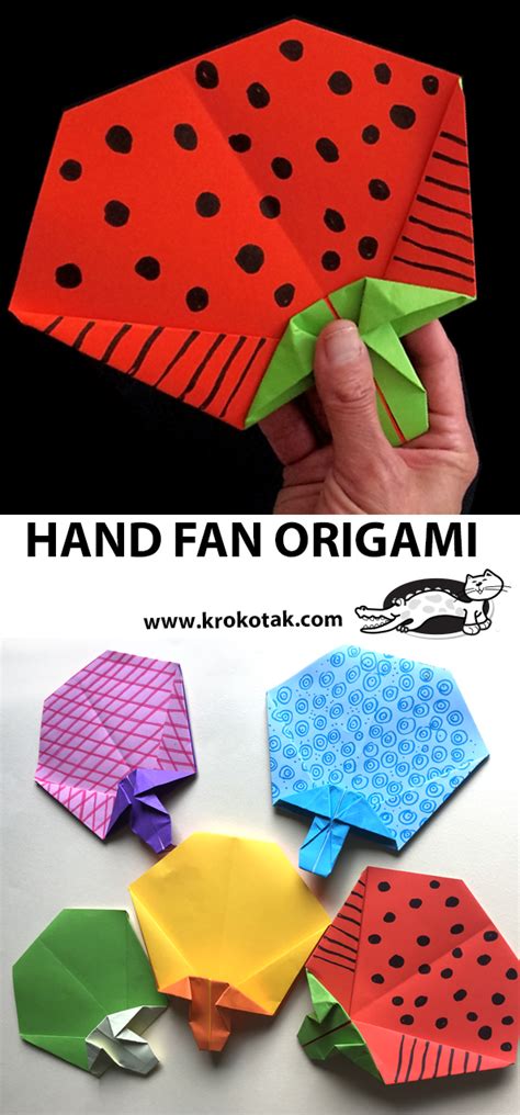 krokotak | HAND FAN ORIGAMI