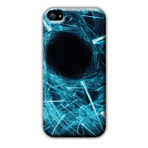 an iphone case with blue lights on it