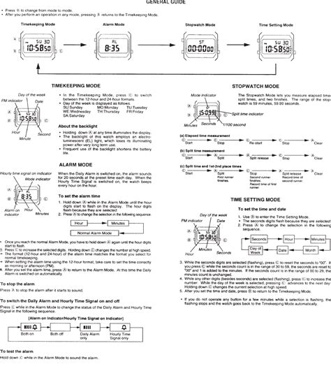 User manual Casio Illuminator A168W-1 (1 pages)