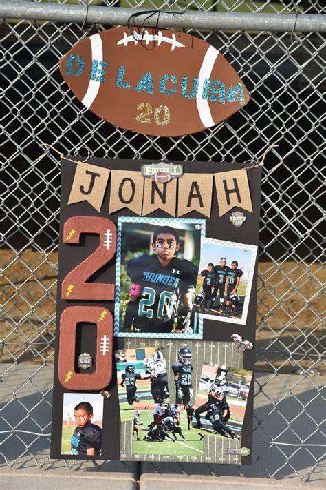 Football Senior Night Poster Ideas