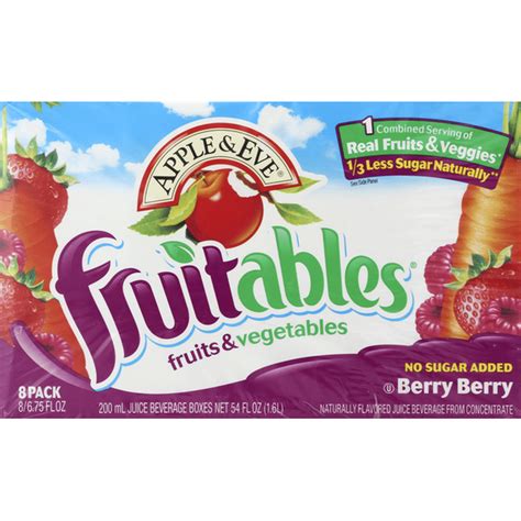 Apple & Eve Fruitables Berry Berry Juice Boxes (6.75 fl oz) - Instacart