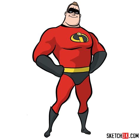 How To Draw Bob Parr Mr Incredible The Incredibles Sk - vrogue.co