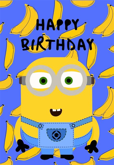 Printable Minions Birthday Cards — PRINTBIRTHDAY.CARDS