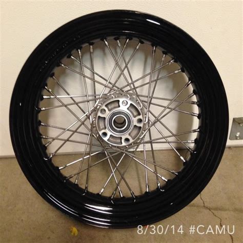 HD Black Laced Wheels (Black Rims/Chrome Spokes) - Harley Davidson Forums