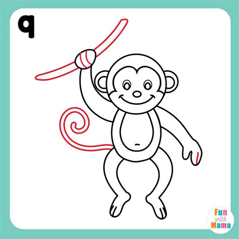 Monkeys Drawings Step By Step