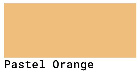 Pastel Orange Color Codes - The Hex, RGB and CMYK Values That You Need | Orange color, Orange ...