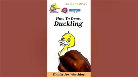 How To Draw Duckling | DUCK | kidsdrawing | Asl_heaven | #shorts #short #trending #viral #art # ...