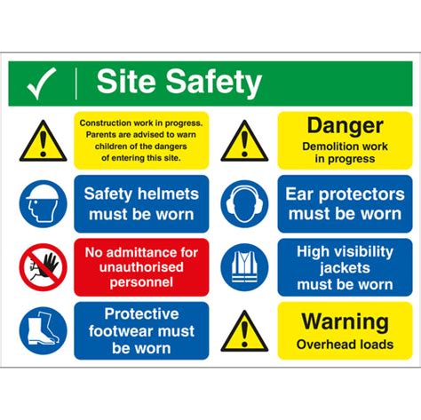 Site Safety Notice Boards | First Safety Signs - First Safety Signs