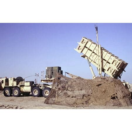 A US Army Patriot surface-to-air M901 missile launcher in Kuwait Poster Print by Stocktrek ...