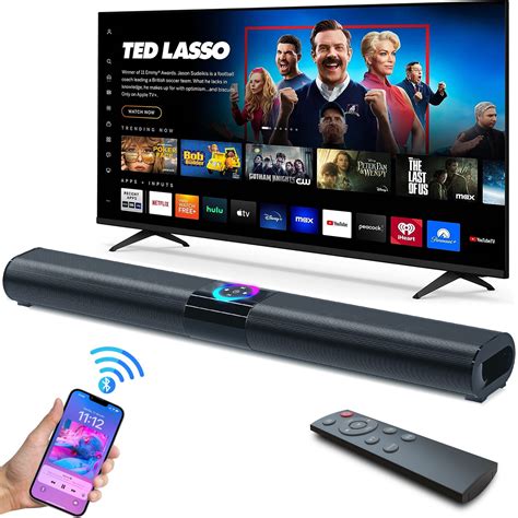 Sound Bar for TV, 21 inch 30W Soundbar with Built-in Subwoofers ...