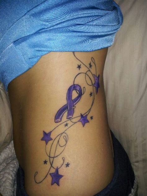 Pancreatic Cancer Ribbon Tattoo | In Memory of My Mom.....Fight Pancreatic Cancer ...