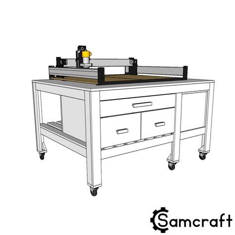 $100 Shapeoko Pro CNC Table - Easy DIY Project - Samcraft