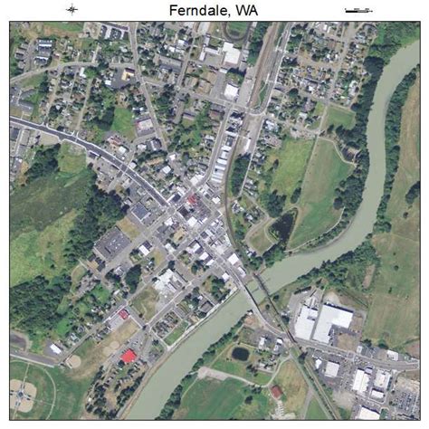 Aerial Photography Map of Ferndale, WA Washington