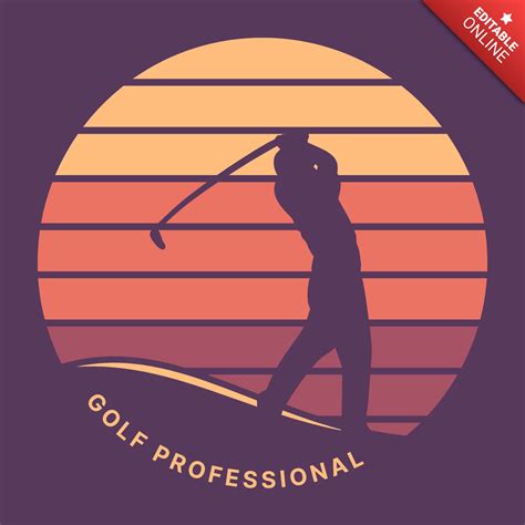 Golf Professional Vintage Retro Poster Design Template | Free Design Template