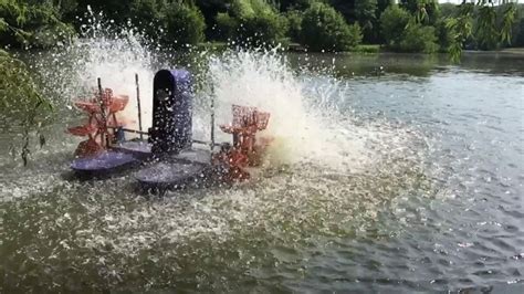 Paddle Wheel Aerator - YouTube