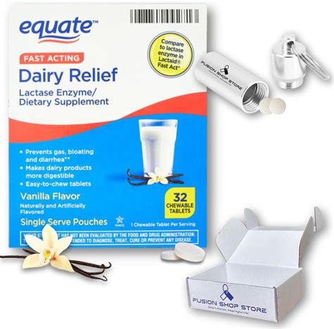 Amazon.com: Dairy Pills for Lactose Intolerance- Equate Fast Acting ...