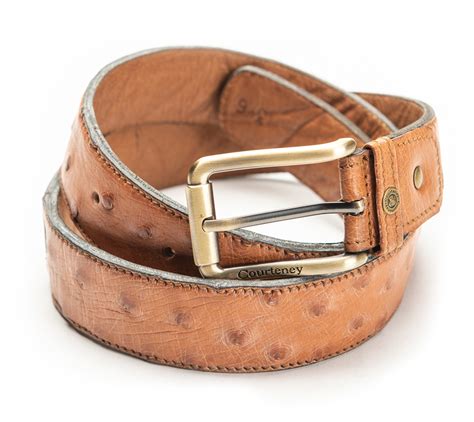 Courteney Ostrich Belts, Men's Exotic Leather Accessories