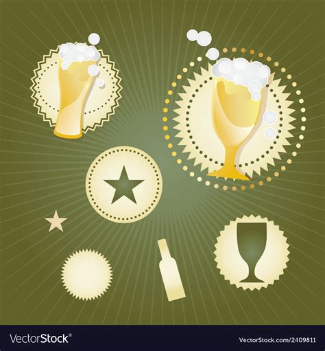 Bar labels Royalty Free Vector Image - VectorStock