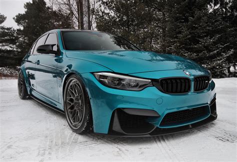 BMW M3 With Subtle Mods Shines In Atlantis Blue Paintjob | Carscoops