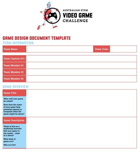 Game Design Document Templates | 6+ Free Printable Word & PDF Formats