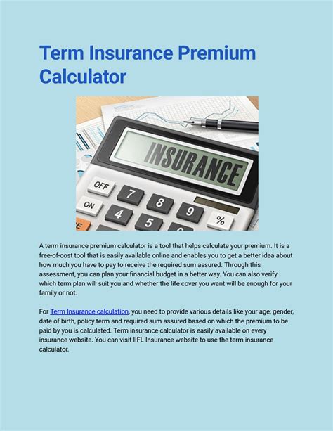 Term Insurance Premium Calculator by iiflinsurance - Issuu