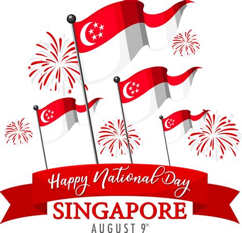 Singapore National Day Calligraphy Hand Lettering Singapore Independence Day Typography Poster ...