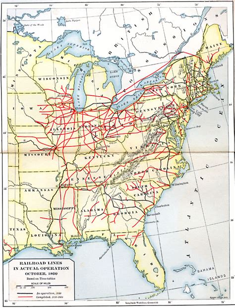 1890 Railroad Map