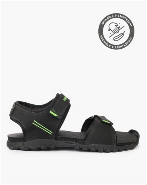 Buy Men Double-Strap Sandals with Velcro Fastening Online at Best ...