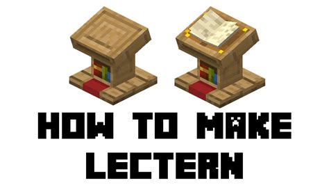 How To Make A Lectern in Minecraft? (Ultimate Guide) - Decidel