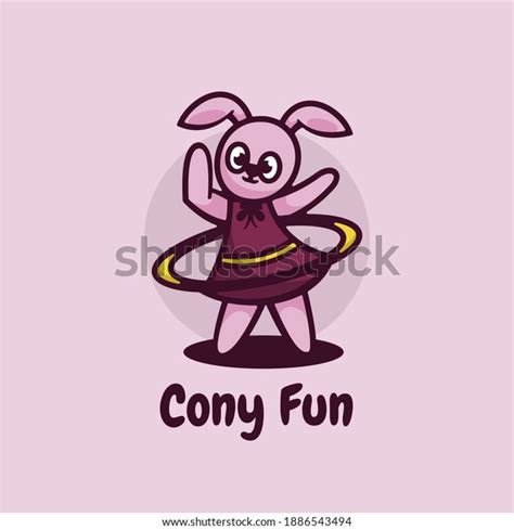 Vector Logo Illustration Cony Fun Mascot Stock Vector (Royalty Free) 1886543494 | Shutterstock