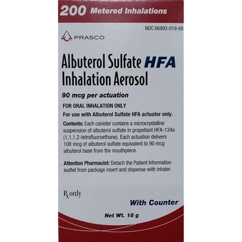 Albuterol Sulfate HFA 90 mcg, Inhaler | Allivet