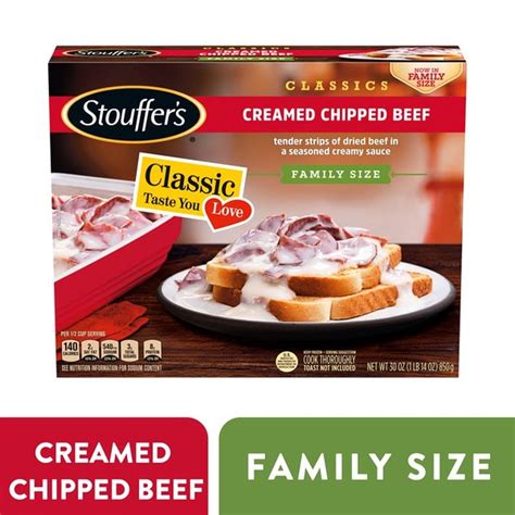 Stouffer's Family Size Creamed Chipped Beef Frozen Dinner (30 oz) - Instacart