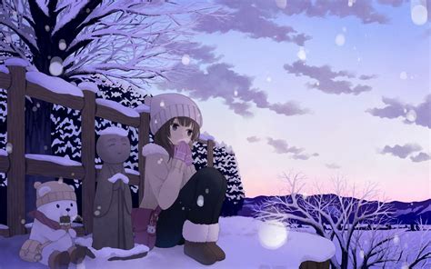 Anime Winter Wallpapers - Top Free Anime Winter Backgrounds - WallpaperAccess