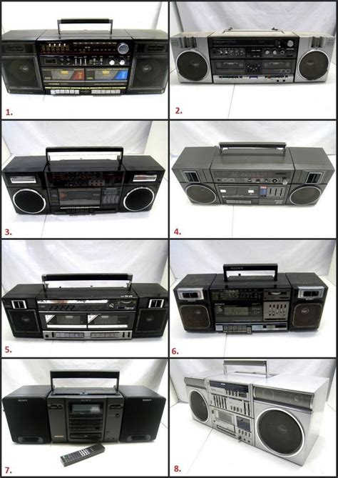 Assorted Radio Cassette Boomboxes (See Descriptions) #8 | Radio cassette, Boombox, Radio