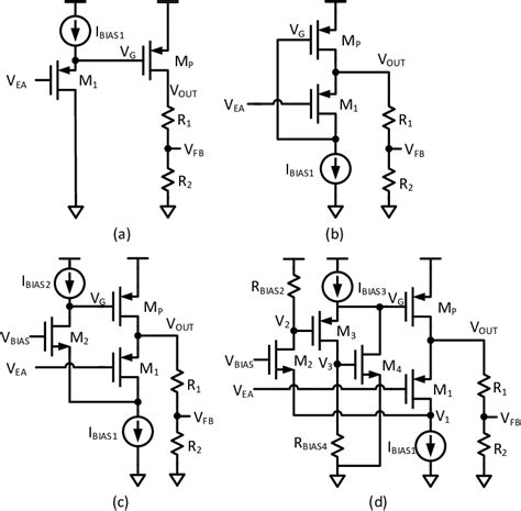 Buffer structures: (a) Source follower, (b) Flipped voltage follower ...