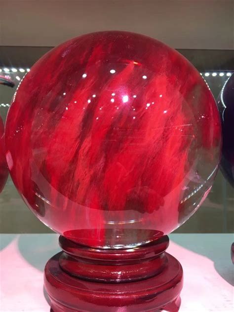 High quality red crystal ball - 220 mm - 11300 gm - Catawiki