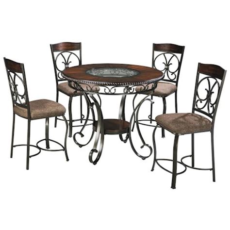 Round Dining Room Table Ashley at Marisela Cole blog