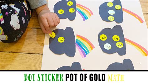 Dot Sticker Pot of Gold Math - Happy Toddler Playtime