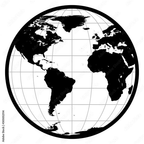 Globe Black And White