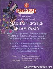 Cold Stone Madhatter's Ice Cream Party - SG.EverydayOnSales.com