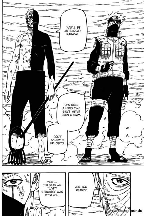 Kakashi Vs Obito Manga Panel