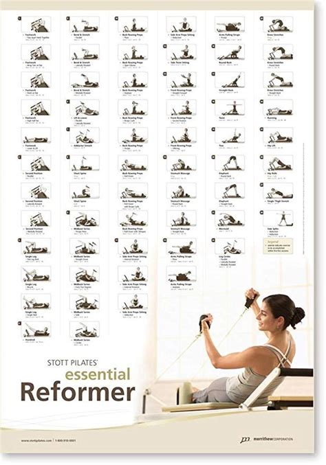 Amazon.com : STOTT PILATES Wall Chart - Essential Matwork : Fitness Charts And Planners : Sports ...