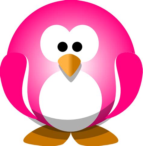 Pink Penguin Clip Art at Clker.com - vector clip art online, royalty ...