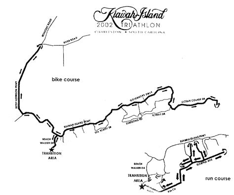 Kiawah Island Triathlon Map - Kiawah Island South Carolina • mappery