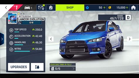 Car Customization Menu - Asphalt 9: Legends | Interface In Game