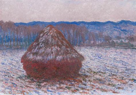 Monet haystack painting | Free public domain illustration