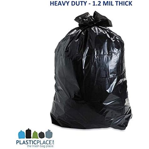 95-96 Gallon Trash Bags Garbage Can Liners &x2502 1.2 Mil Black Heavy ...