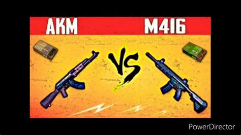 PUBG MOBILE - AKM VS M416 FULL COMPARISON !! - YouTube