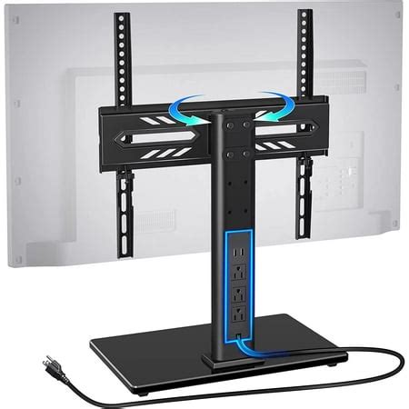 TV Stand with Power Outlet, Universal TV Mount Stand for 32-55 inch ...