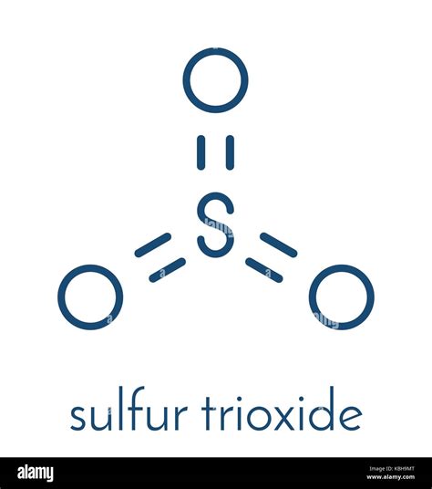 Sulfur trioxide molecule Stock Vector Images - Alamy